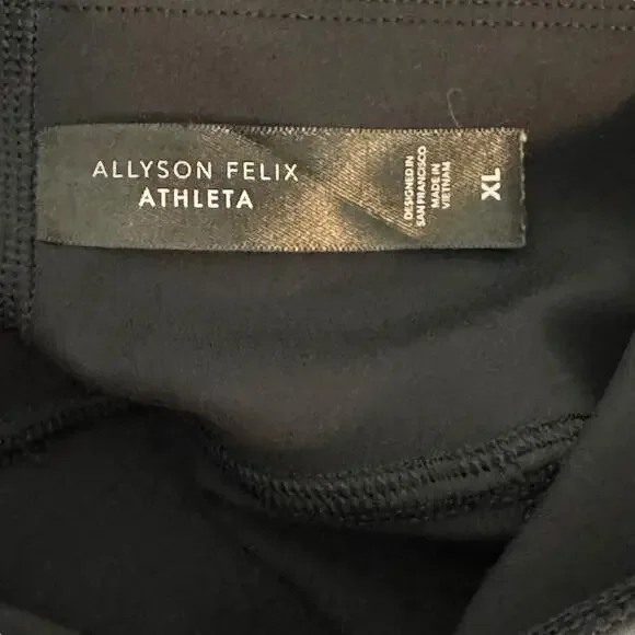 Alllyson Felix x Athleta Black Leggings Size XL Legend Mesh 599169‎ - Picture 8 of 11